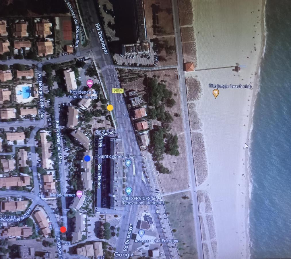 Appartement Saint Cyprien Plage Residence Les Mas De La Mer Kültér fotó